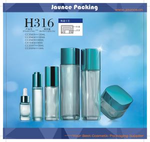 Cosmetische glazen pot Jh-hx-h316