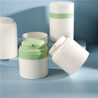 White cosmetic pump bottle White cosmetic pump bottle